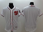 Washington Nationals Customized Men's White Flexbase Collection Stitched Baseball Jersey,baseball caps,new era cap wholesale,wholesale hats